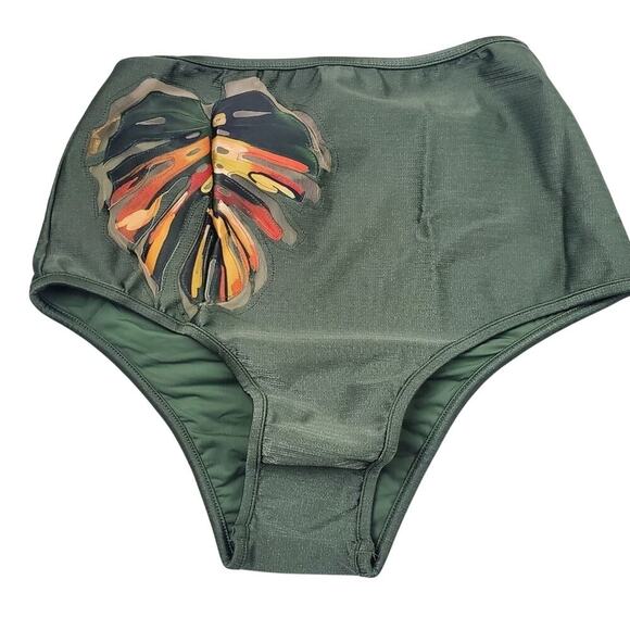 Agua DE COCO bikini foliage bottom, Size Small - Picture 3 of 8